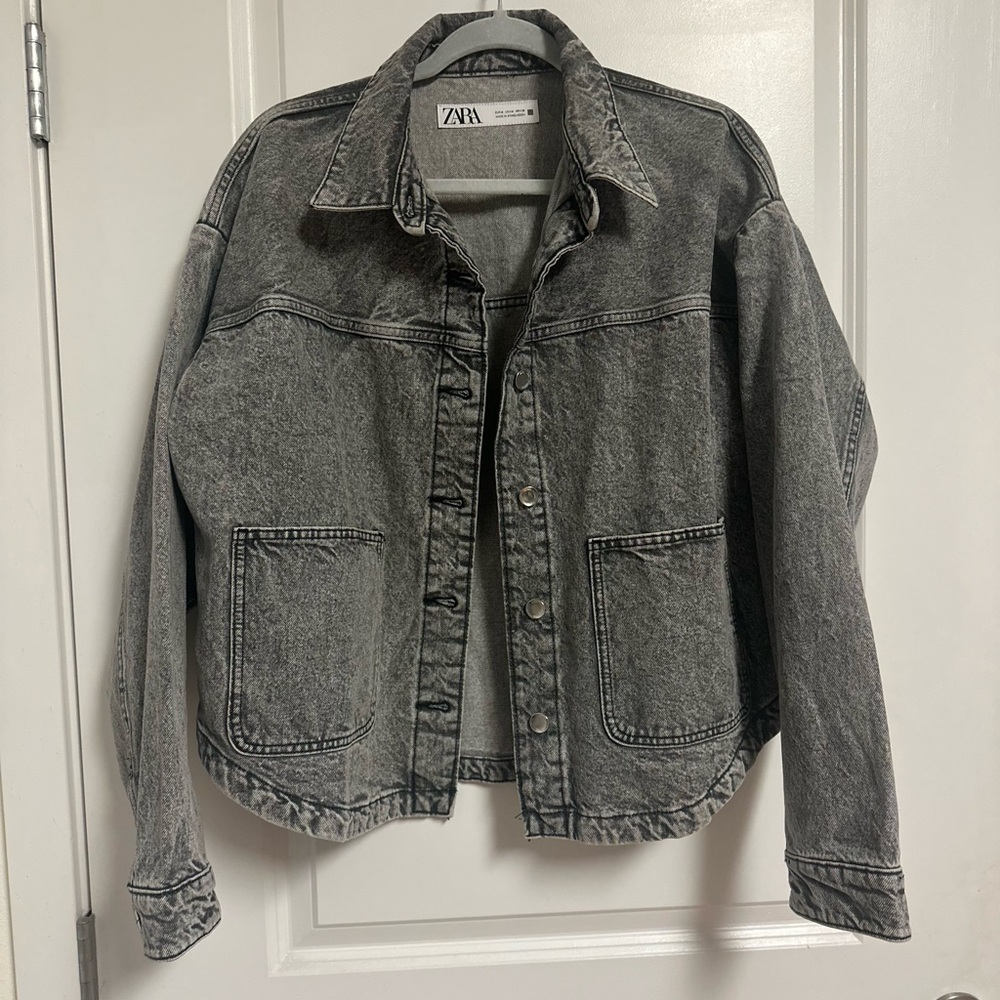Zara Light Gray Denim Jacket